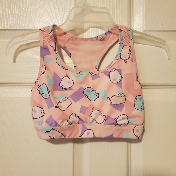 pusheen sports bra